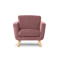 Fotelis TAGO, rožinis, 86x88x80 cm