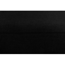 Minkštas kampas TAGO, juodas, kairinis/dešininis, 220x181x80 cm