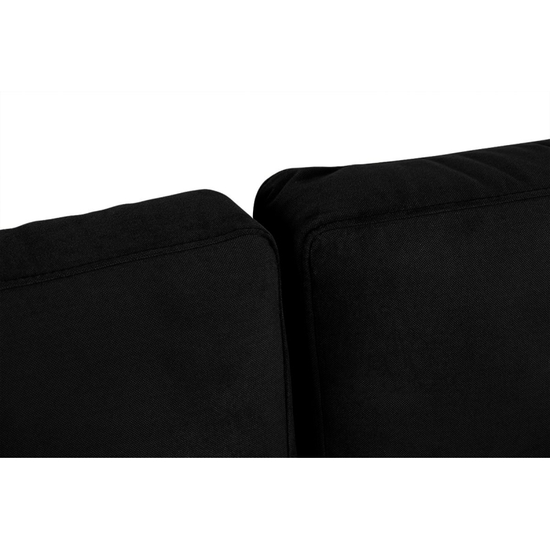 Minkštas kampas TAGO, juodas, kairinis/dešininis, 190x151x78 cm