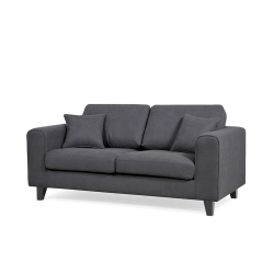 Sofa TIKA, tamsiai pilka, 178x93x86 cm