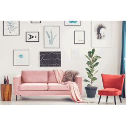 Sofa TOZZO, rožinė, 172x86x84 cm