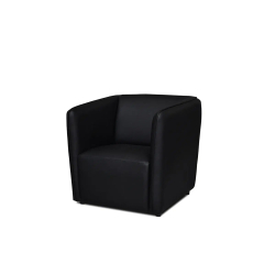 Fotelis UMBI, juodas, 74x77x75 cm