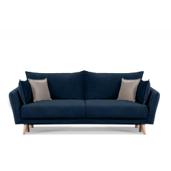 Sofa BELMO, mėlyna, 228x95x102 cm