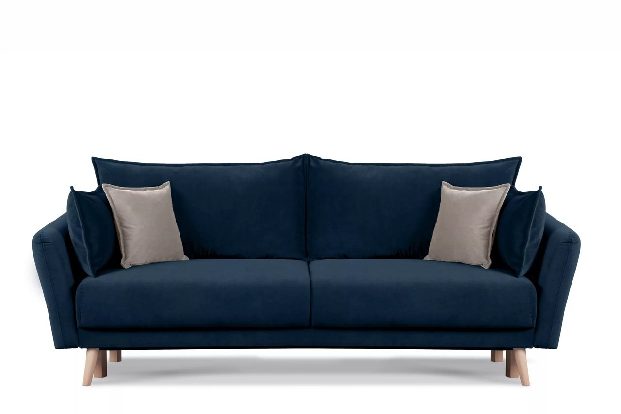 Sofa BELMO, mėlyna, 228x95x102 cm