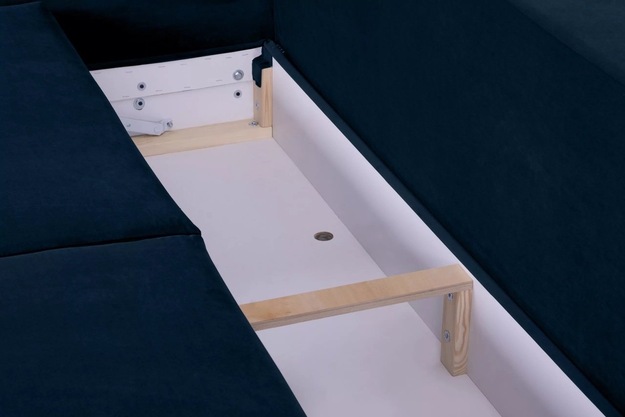 Sofa BELMO, mėlyna, 228x95x102 cm