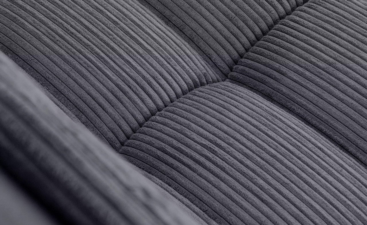 Sofa BORA, pilka, 199x97x92 cm