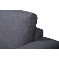 Sofa ALI, tamsiai pilka, 240x87x85 cm