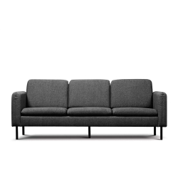 Sofa AMAR, tamsiai pilka, 228x92x89 cm