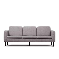 Sofa AMAR, šviesiai pilka, 228x92x89 cm