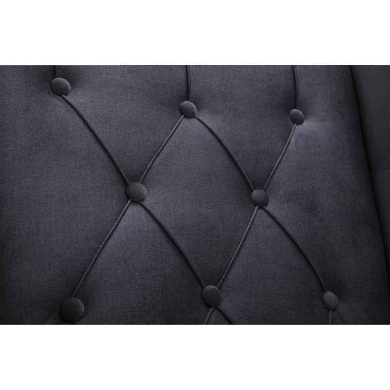 Fotelis ERBI, tamsiai pilkas, 75x85x104 cm