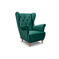 Fotelis ERBI, žalias, 75x85x104 cm