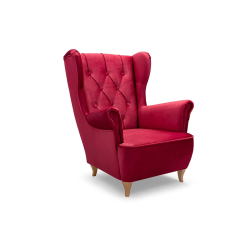 Fotelis ERBI, raudonas, 75x85x104 cm