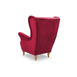 Fotelis ERBI, raudonas, 75x85x104 cm