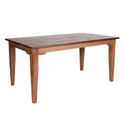 rudos spalvos stalas, sendinto stiliaus, senovinio dizaino