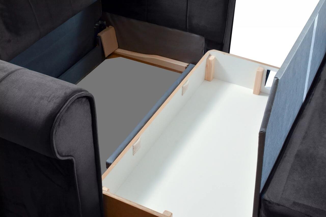 Sofa LAVI, pilka, 161x94x84 cm
