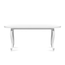 Stalas ALTI, baltas, išskleidžiamas, 140-220x80x76,5 cm