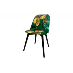 Kėdė BAKER, žalia/geltona, 48x44x86 cm