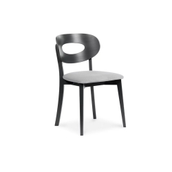 Kėdė TANIR, grafito/pilka, 47x45x80 cm