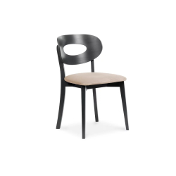 Kėdė TANIR, grafito/smėlio, 47x45x80 cm