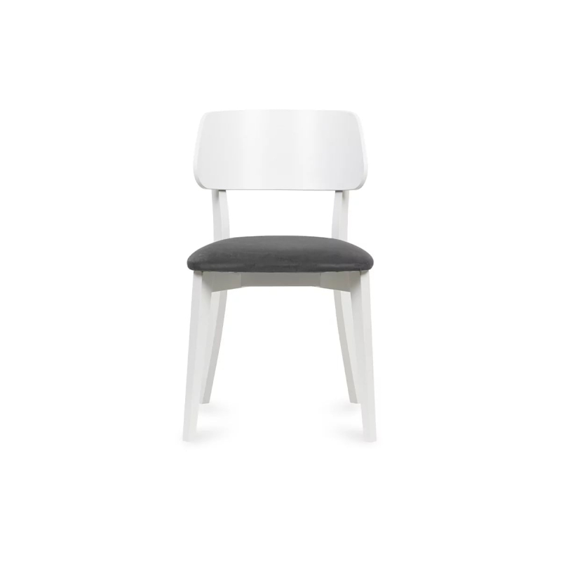 Kėdė VINI, pilka/balta, 47x45x80,5 cm