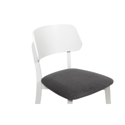 Kėdė VINI, pilka/balta, 47x45x80,5 cm