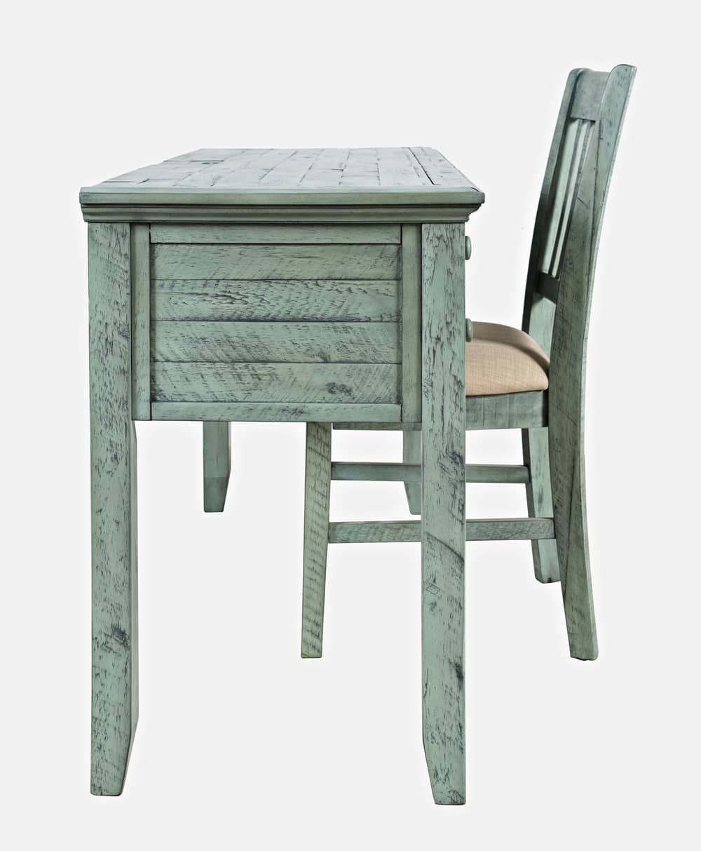 Darbo stalas AVELLINO, turkio-mėtų, 142,5x51x79 cm