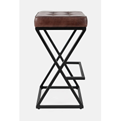 Baro kėdė AVELLINO, tamsiai ruda, 38x38x74 cm