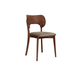 Kėdė LYCA, smėlio/riešutmedžio, 47x45x80,5 cm