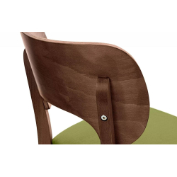 Kėdė LYCA, alyvuogių/riešutmedžio, 47x45x80,5 cm