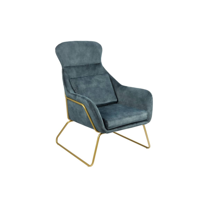 Fotelis 396, mėlynas, 73x80x102 cm