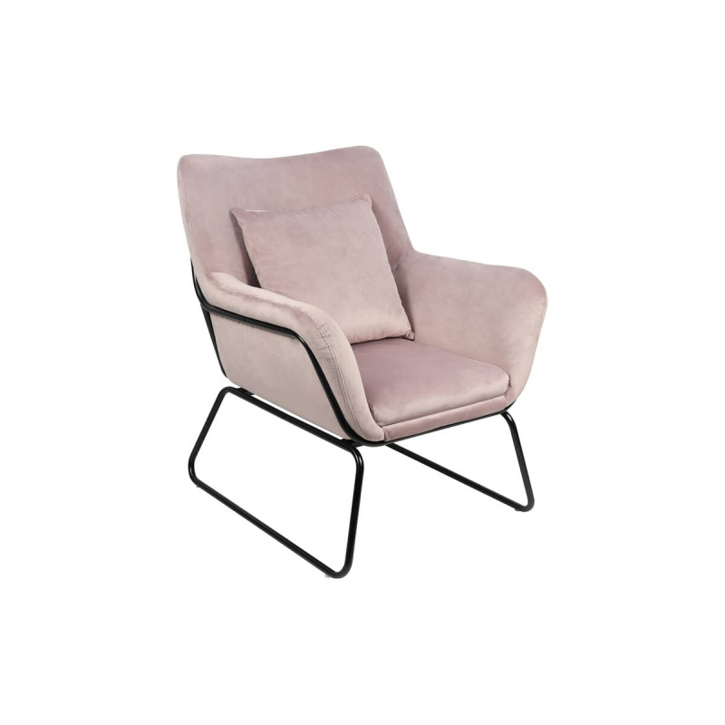 Fotelis 967, rožinis, 68x75x82 cm