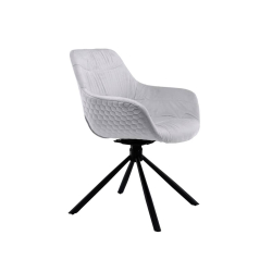 Kėdė 399, šviesiai pilka, 64x63x82 cm