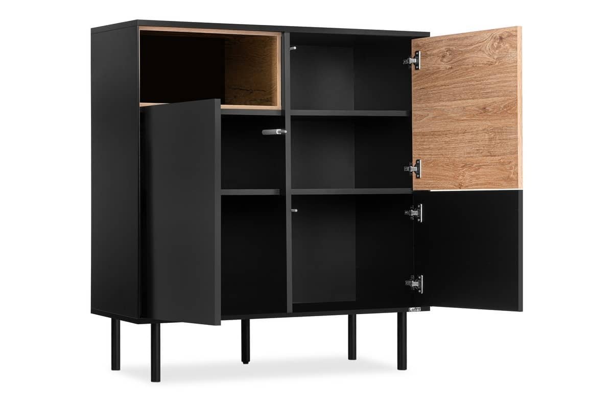 Spintelė LOFTY OAK, 102x41x109 cm