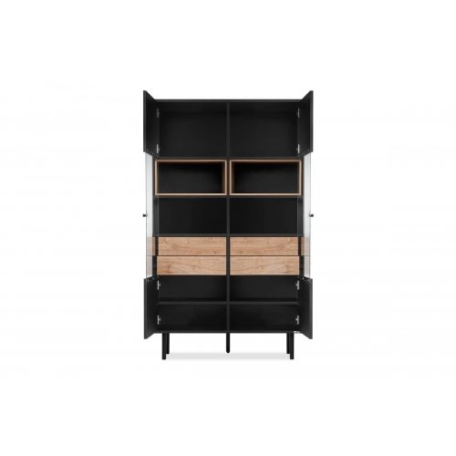 Vitrina LOFTY OAK, 102x41x174 cm