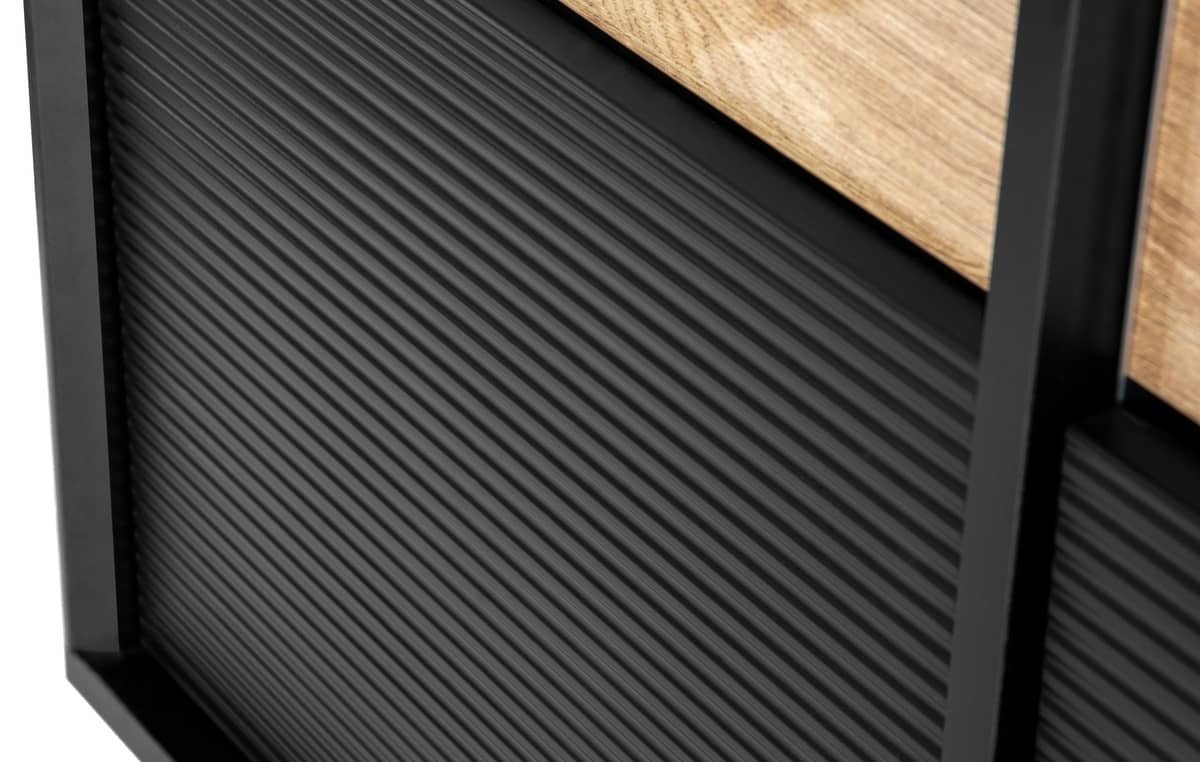 Vitrina LOFTY OAK, 102x41x174 cm