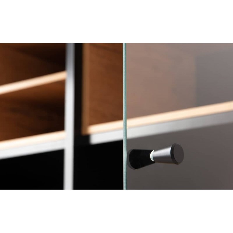 Vitrina LOFTY OAK, 102x41x174 cm