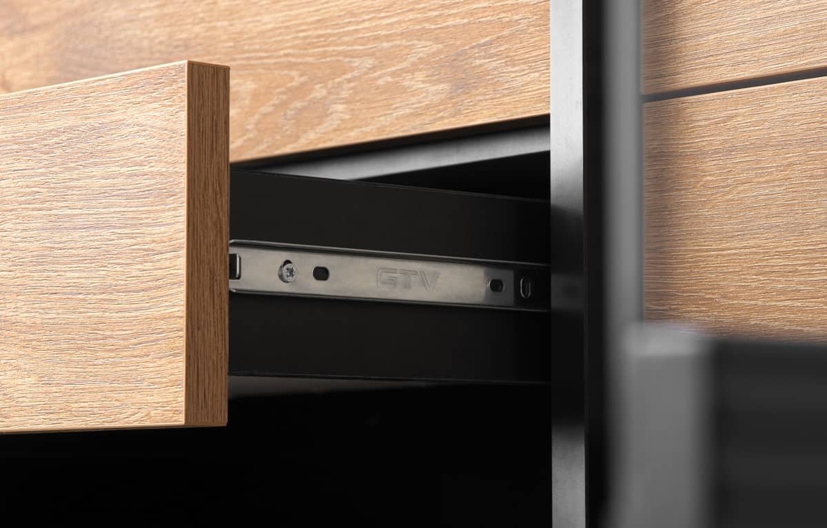 Vitrina LOFTY OAK, 102x41x174 cm