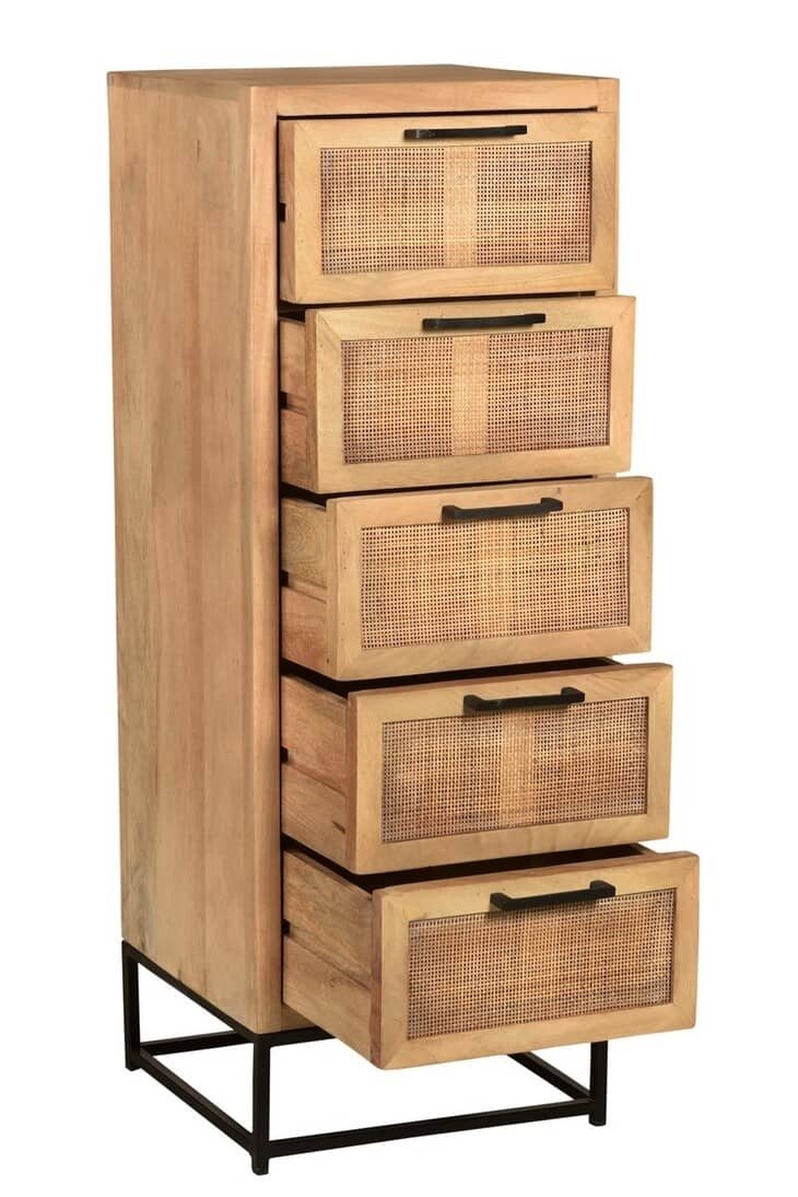 Komoda CANE, 45x35x115 cm