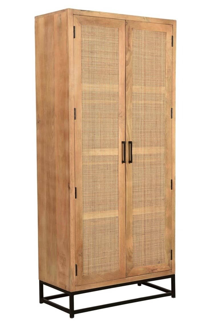 Dvidurė spinta CANE, 80x40x180 cm