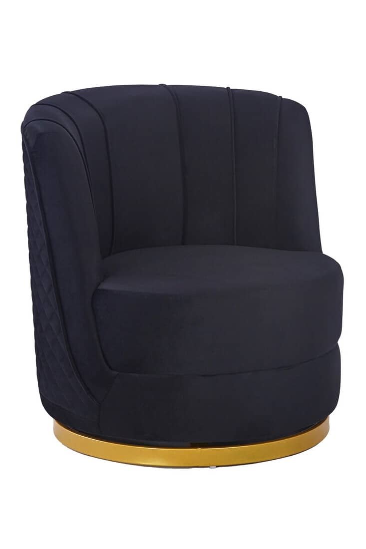 Fotelis SF371, juodas, 68x57x77 cm