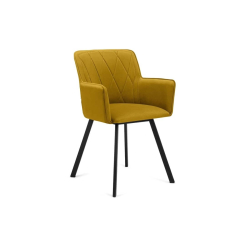 Kėdė PYRO, garstyčių, 56x46x84 cm