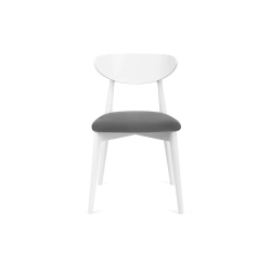 Kėdė RABO, pilka/balta, 47x45x79 cm