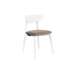 Kėdė RABO, smėlio/balta, 47x45x79 cm