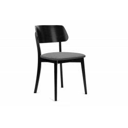 Kėdė VINI, pilka/juoda, 47x45x80,5 cm