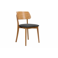 Kėdė VINI, grafito/ąžuolo, 47x45x80,5 cm