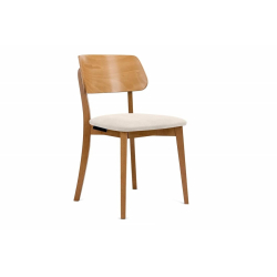 Kėdė VINI, kreminė/ąžuolo, 47x45x80,5 cm