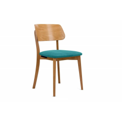 Kėdė VINI, turkio/ąžuolo, 47x45x80,5 cm