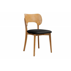 Kėdė LYCA, juoda/ąžuolo, 47x45x80,5 cm