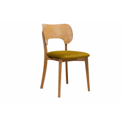 Kėdė LYCA, garstyčių/ąžuolo, 47x45x80,5 cm