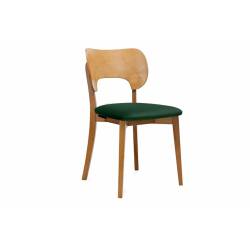Kėdė LYCA, žalia/ąžuolo, 47x45x80,5 cm